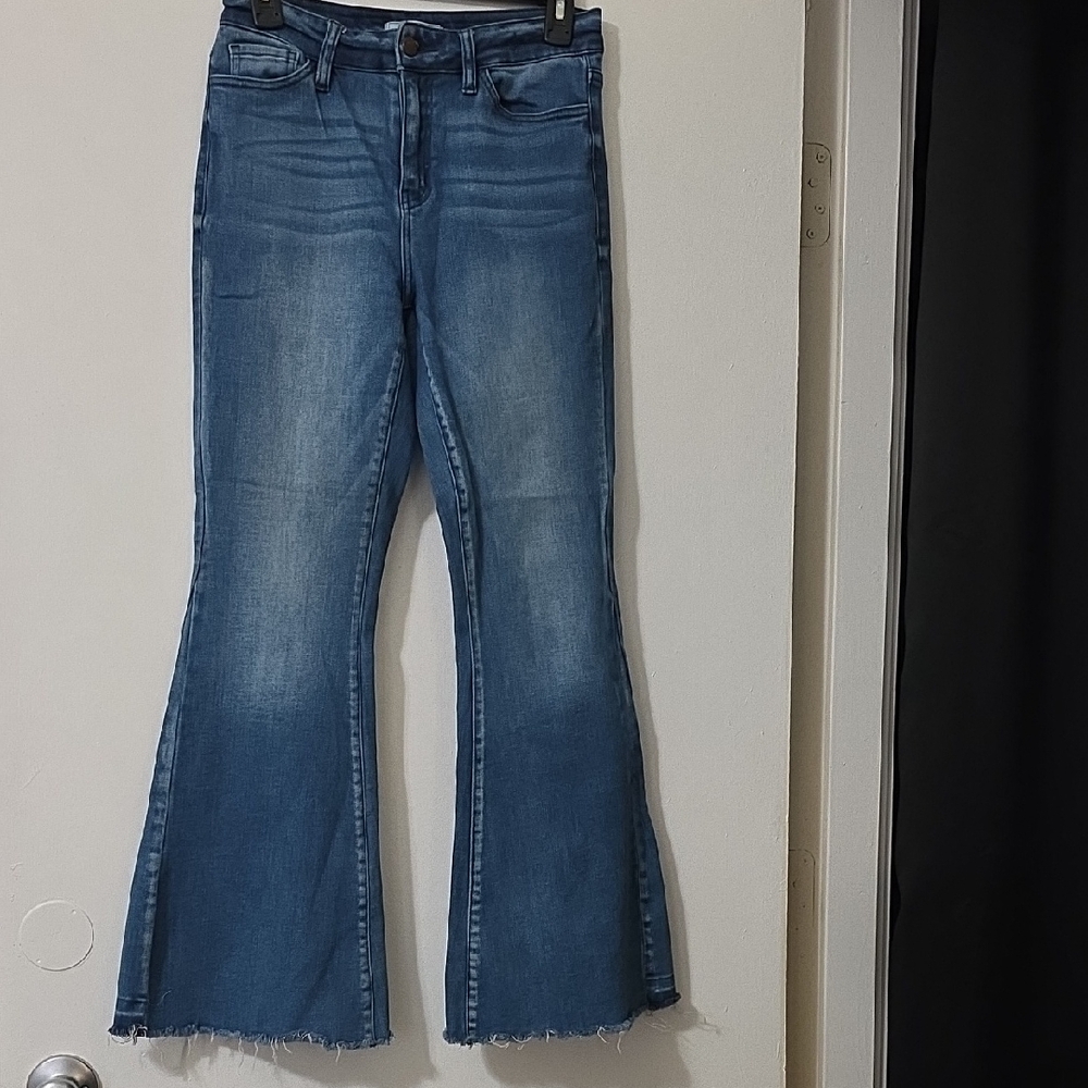 KanCan Signature Classic Blue Flare Jeans for Women